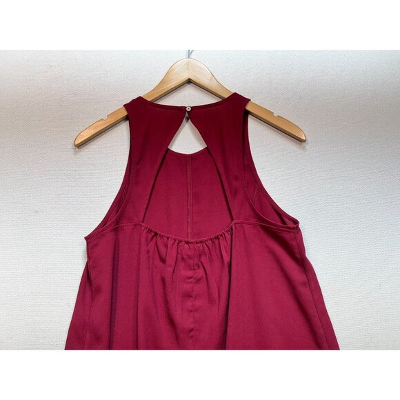 Abercrombie & Fitch Womens Swing  A Line Dress Summer Size Medium Red Sleeveless - Picture 9 of 13